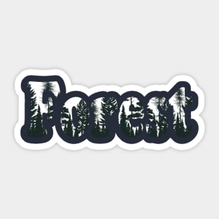 Forest, Moutain Sticker